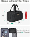 BAGSMART Neceser de Viaje de Gran Capacidad con Apertura Ancha y Compartimentos Organizadores