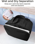 BAGSMART Neceser de Viaje de Gran Capacidad con Apertura Ancha y Compartimentos Organizadores
