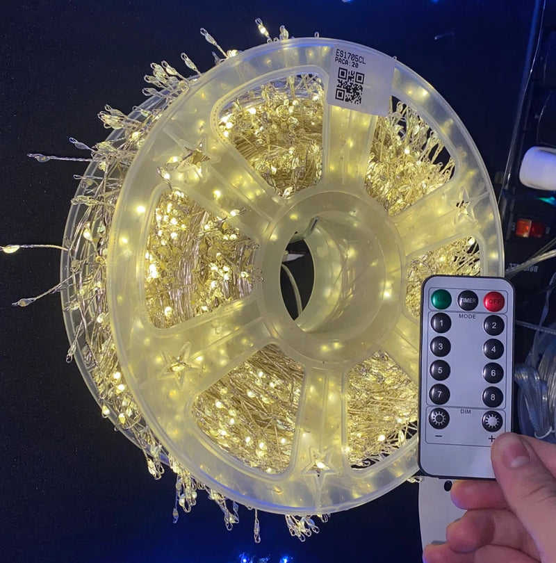 Luz De Hada Navideña 20m 600 Luces